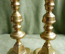 Antique Victorian Candlesticks, Two Vintage Brass Candlesticks , Table or Mantle Decor, Vintage Brass candlesticks