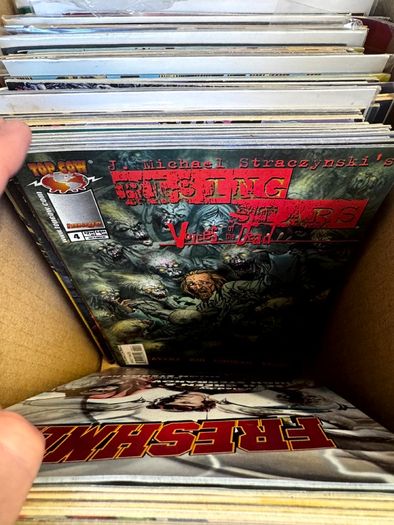 Image & Top Cow Long Comic Box w 320 comics for Sale