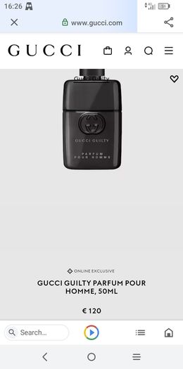 Gucci Guilty Men Aftershave