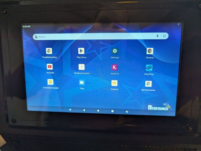 touchscreen karaoke machine