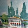 Original Gerard Chambeltaz - Framed Watercolour Landscape Image 4