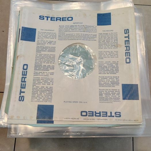 LP record vinyl sleeves and inners