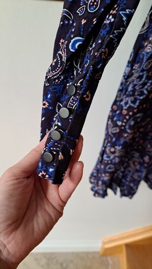 Blue paisley dress