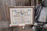 Vintage Framed Religious Are Ladys Blessing