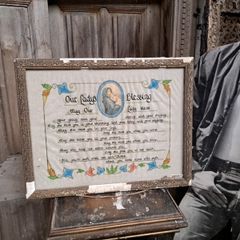 Vintage Framed Religious Are Ladys Blessing