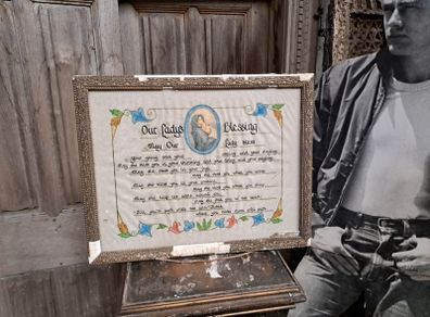 Vintage Framed Religious Are Ladys Blessing