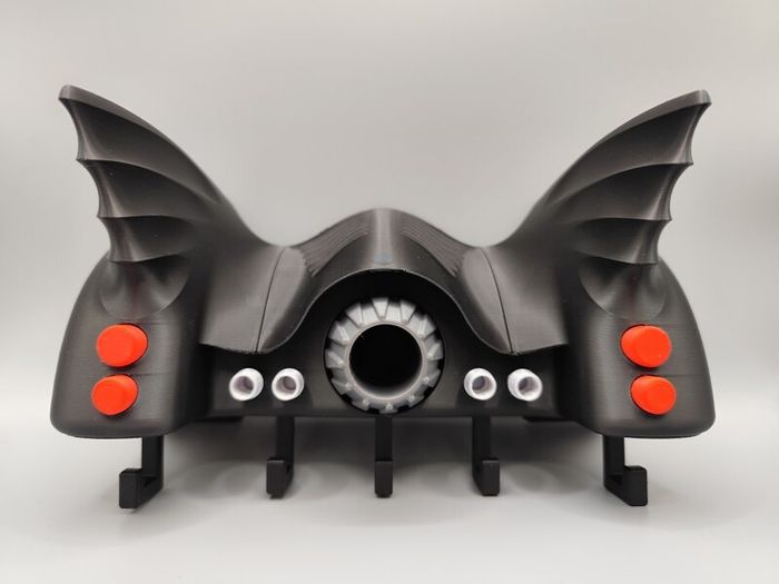 Batmobile Key Holder 3D Printed Wall Organizer