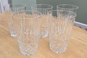 Large Vintage Waterford Crystal Highball Glasses Tramore Pattern