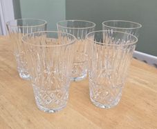Large Vintage Waterford Crystal Highball Glasses Tramore Pattern