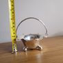 Vintage English silver plate Basket  with handle Image 7