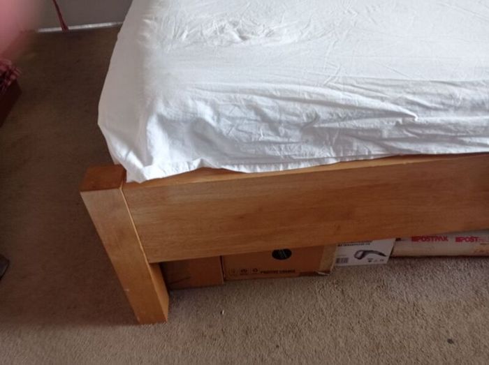 king bed frame light oak