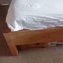 king bed frame light oak Image 2