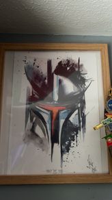 The Mandalorian Art Print Framed