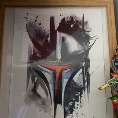 The Mandalorian Art Print Framed