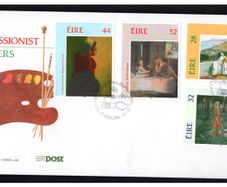 1993 Ireland Irish Impressionism Commemorative Stamps An Post First Day Cover (FDC)