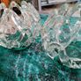 Pair of Glass tea light holders Image 4