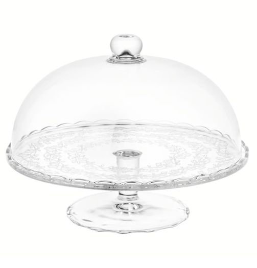 Clear glass cake stand - Brand New