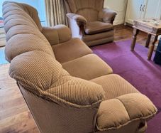 Comfy/Clean 3-Seater Sofa and Armchair