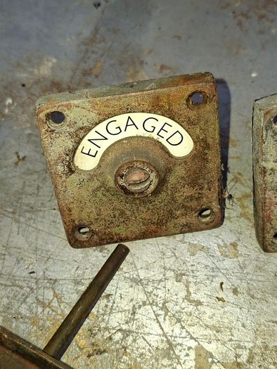 Antique Brass Door Lock Bolts Etc., Postage available or Collection