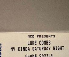 Luke combs concert ticket