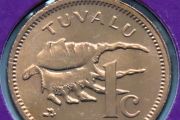 Tuvalu Bunc First coinage 1976 Lambis Sea shell Coin Stamp cover