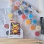 Pokemon pikachu numbers colouring picture comes with mini easel and paints brand new sealed Image 3