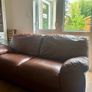 Brown Leather High-Quality Sofa for Sale Image 3