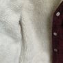 Denim Co. Burgundy 100% Cotton Corduroy Sherpa Jacket UK 12 Image 4