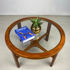 Mid Century Stonehill Roundette Teak Coffee Table