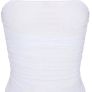 White Ruched Bodysuit PrettyLittleThing PLT Image 5