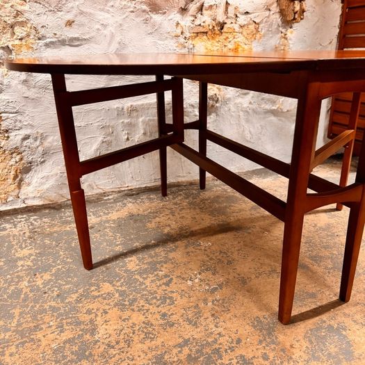 Mid Century Modern Gate Leg Drop Leaf Dining Table