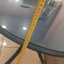 Round table with toughened glass Image 3