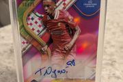 Trey Nyoni Liverpool FC Topps Finest RC 24/25 season numbered /75 auto