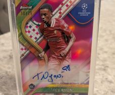 Trey Nyoni Liverpool FC Topps Finest RC 24/25 season numbered /75 auto