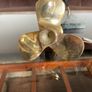 Pair of Vintage Handcrafted Brass Propeller Candle Holders Image 9