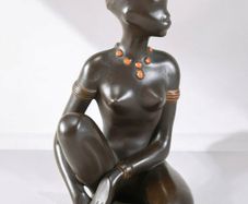 Art deco Wilhelm Thomasch statue Austria