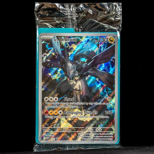 N's Zekrom MEP 031 New Sealed Full Art Holo Black Star Promo Pokemon Mega Evolution Card