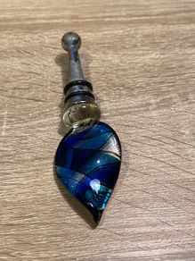Vintage Coloured Glass Bottle Stopper