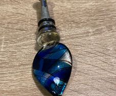 Vintage Coloured Glass Bottle Stopper