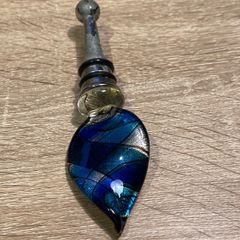 Vintage Coloured Glass Bottle Stopper