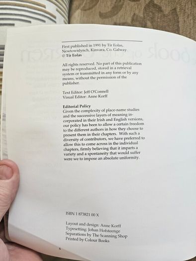 The Book Of The Burren. Edited By J.w.o'connell. First Edition Large Volume Paperback In Good Condition.  See Photos For Same.