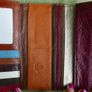 Vintage TEMANLI PATCHWORK WALLET - Ladies Genuine Leather Tri-Fold Wallet - Multi-Color Patchwork - By Temanli Image 3