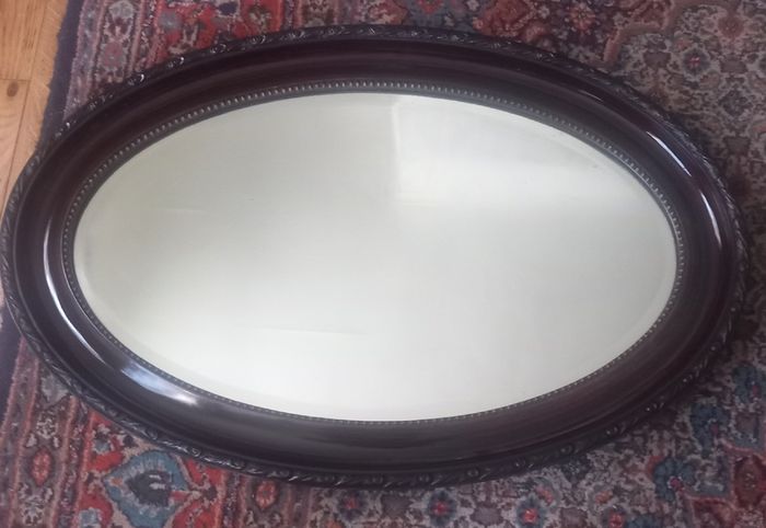 Edwardian oval mirror.
