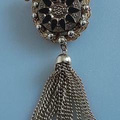BROOCH - Vintage - Sphinx - Metal and Glass