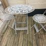 garden table and two chairs Image 3
