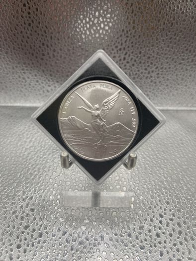 1oz Fine 999 Silver Bullion Mexican Libertad 2024 Coin.
