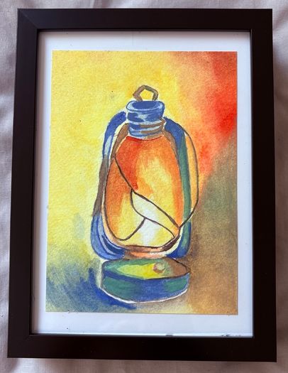 Watercolour - Original painting - Lantern