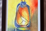Watercolour - Original painting - Lantern