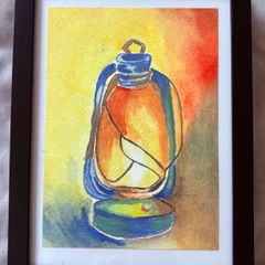 Watercolour - Original painting - Lantern