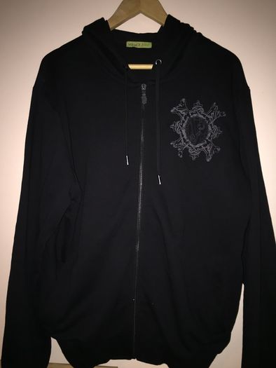 Versace Jeans Full Zip Hoodie Black